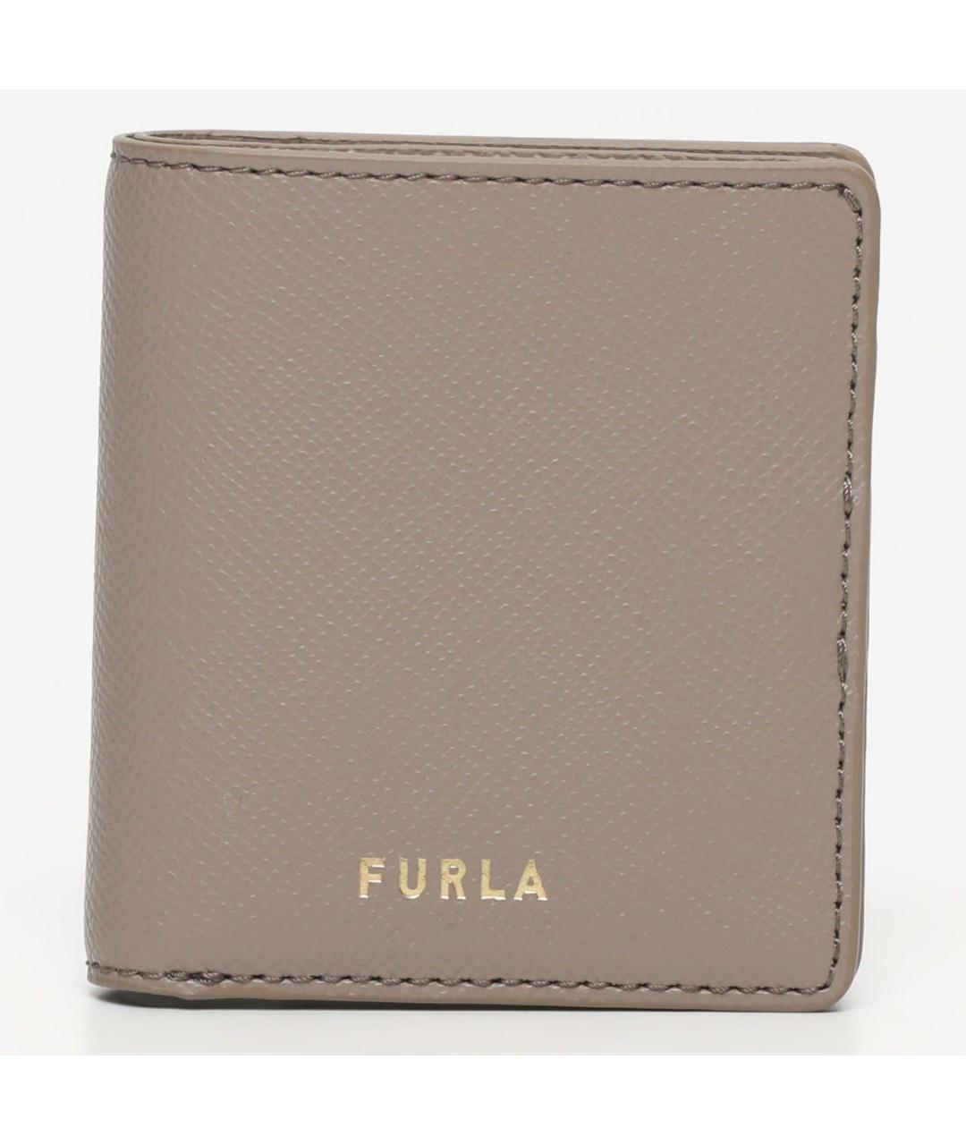 FURLA Серый кожаный кошелек, фото 7