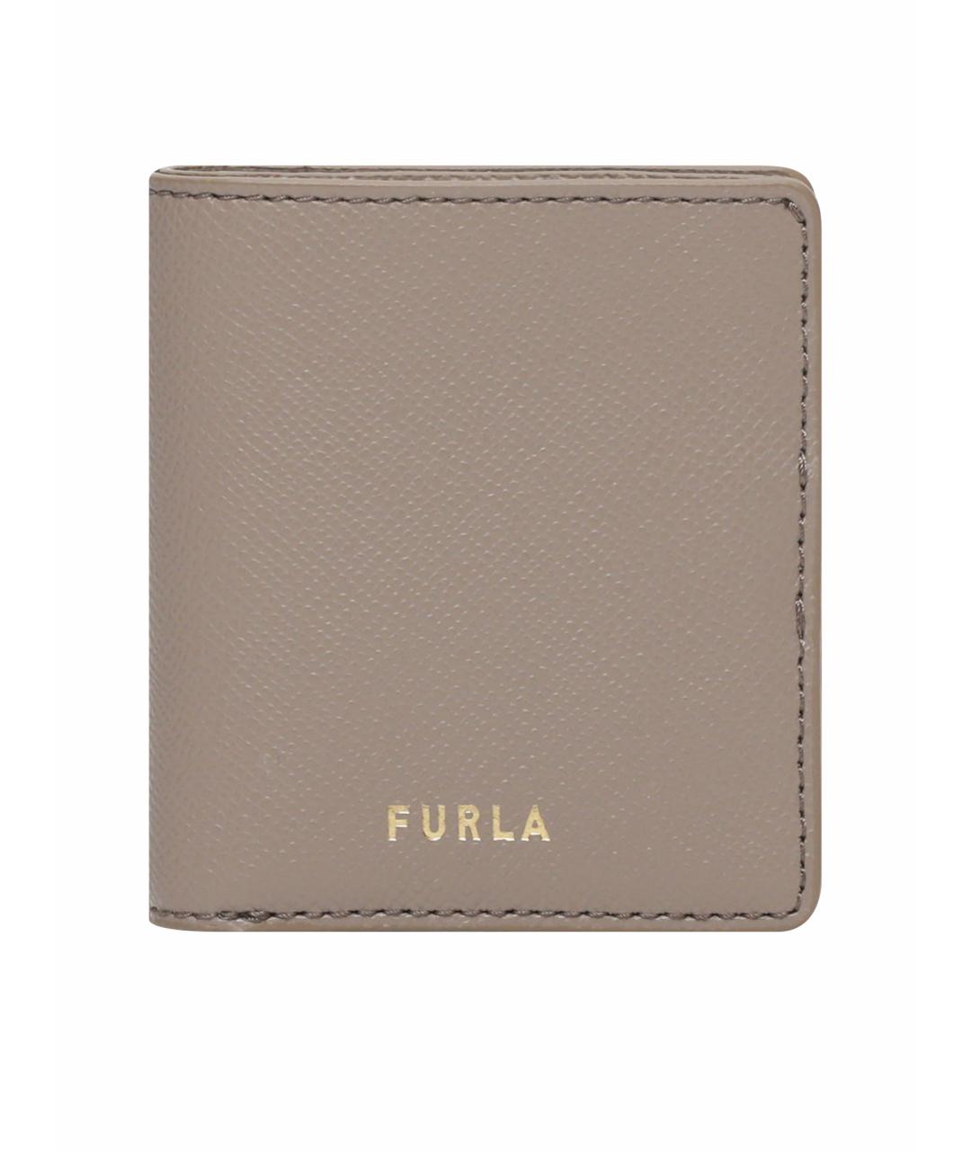 FURLA Серый кожаный кошелек, фото 1
