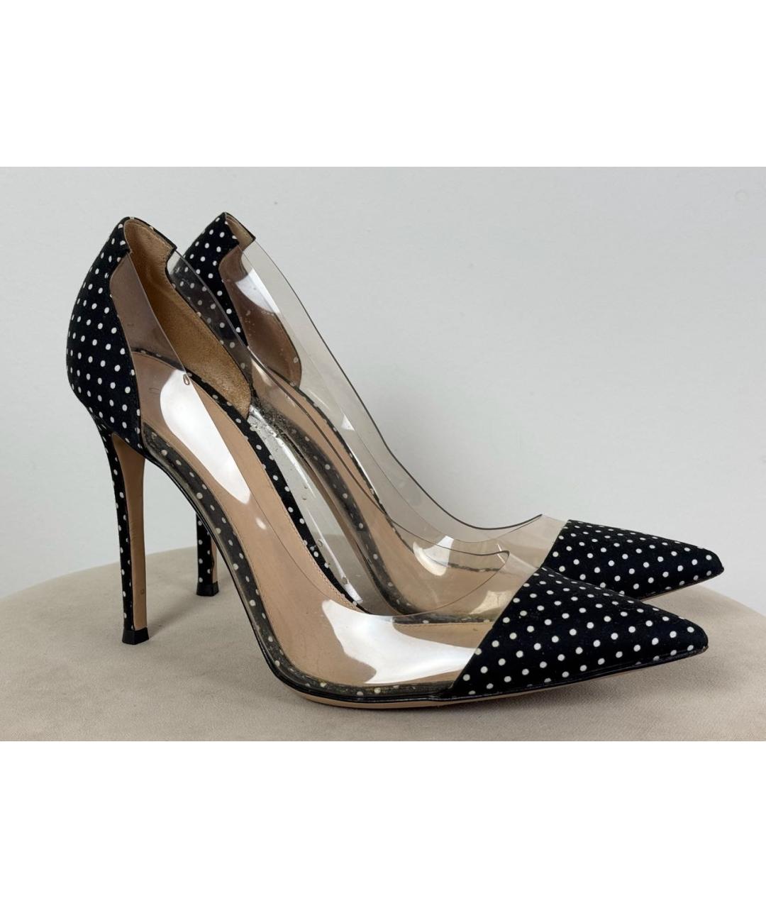 GIANVITO ROSSI Черные текстильные туфли, фото 9