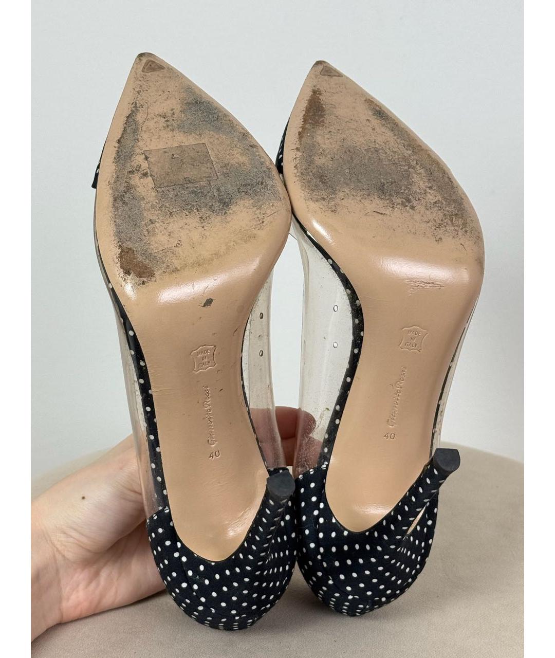 GIANVITO ROSSI Черные текстильные туфли, фото 7