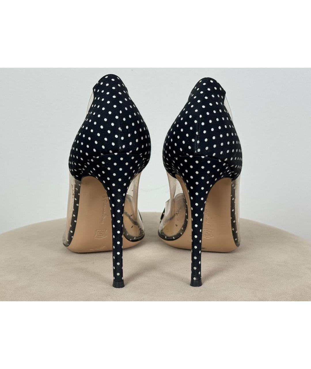 GIANVITO ROSSI Черные текстильные туфли, фото 8