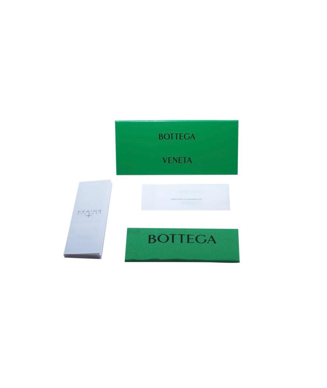 BOTTEGA VENETA Зеленые пластиковые солнцезащитные очки, фото 4