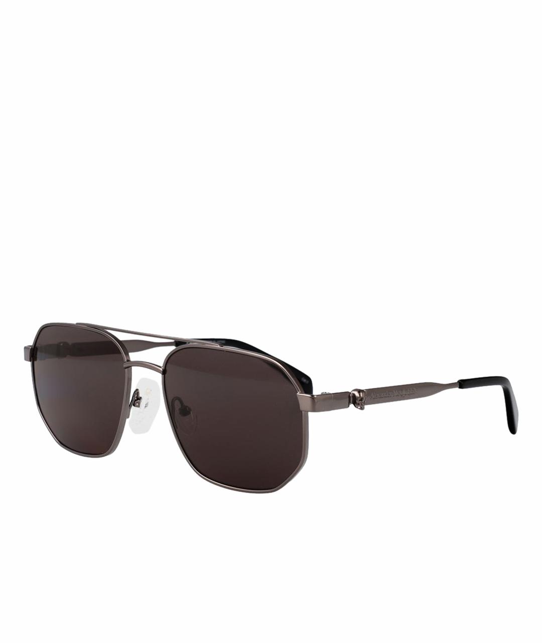 ALEXANDER MCQUEEN Серые солнцезащитные очки, фото 1