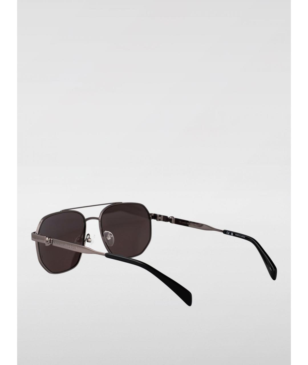 ALEXANDER MCQUEEN Серые солнцезащитные очки, фото 3