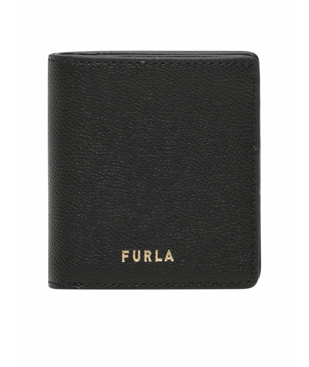 FURLA Черный кожаный кошелек, фото 1