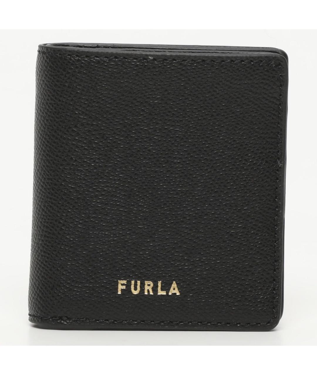 FURLA Черный кожаный кошелек, фото 8