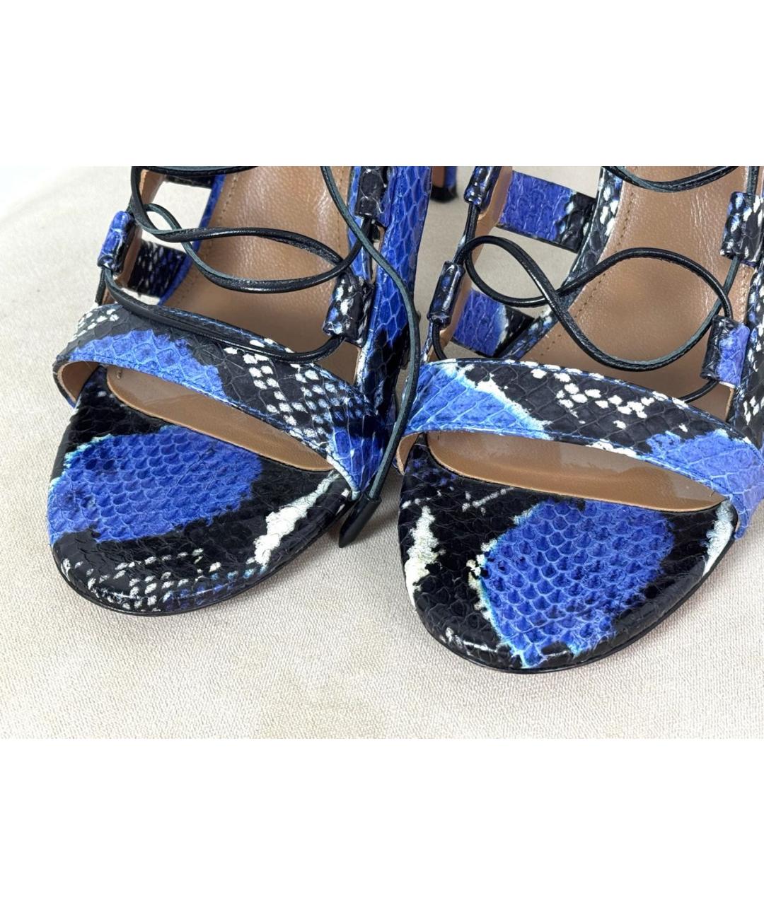 AQUAZZURA Мульти кожаные босоножки, фото 2