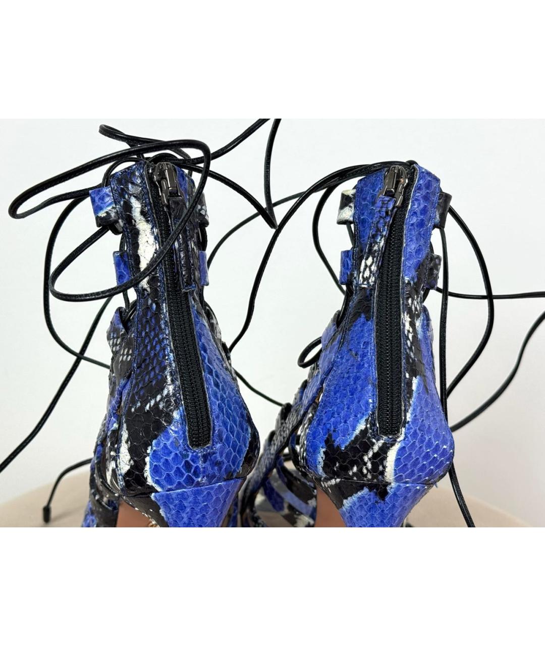 AQUAZZURA Мульти кожаные босоножки, фото 3