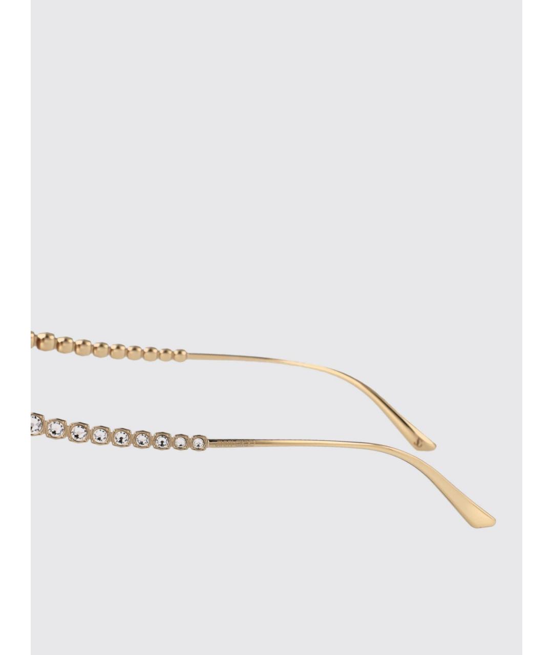 JIMMY CHOO Золотые солнцезащитные очки, фото 3