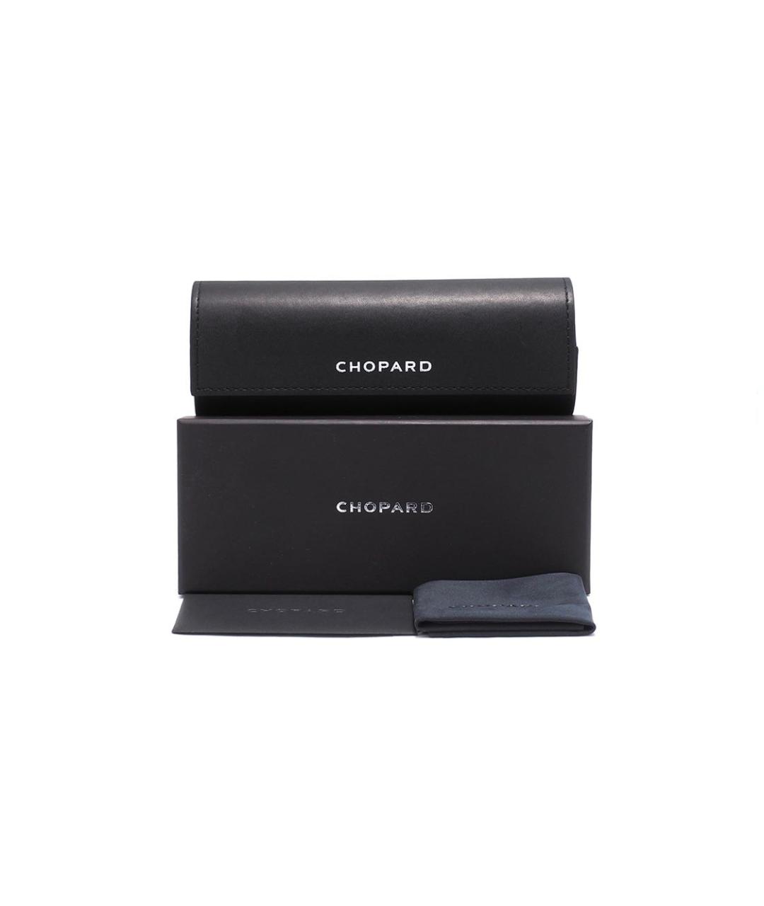 CHOPARD Коричневые пластиковые солнцезащитные очки, фото 4