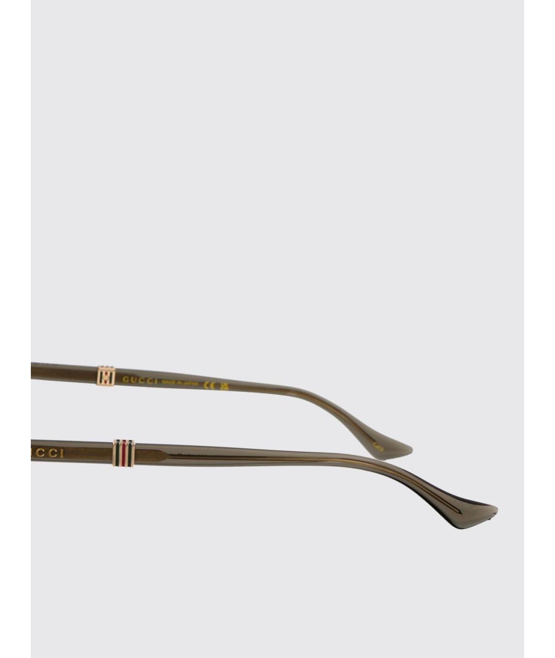 GUCCI Коричневые солнцезащитные очки, фото 3