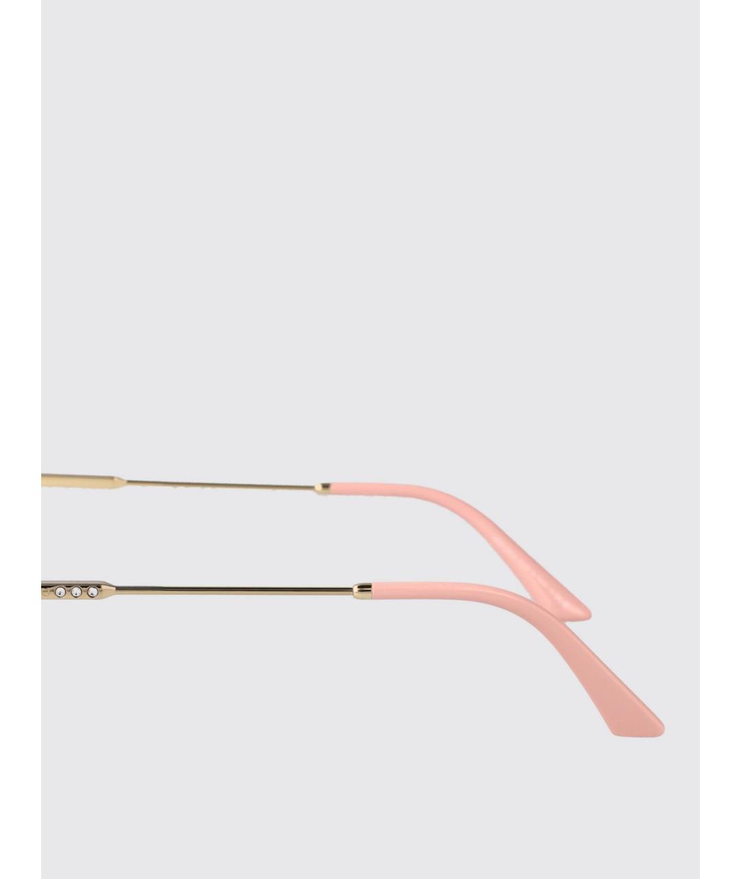JIMMY CHOO Золотые солнцезащитные очки, фото 3