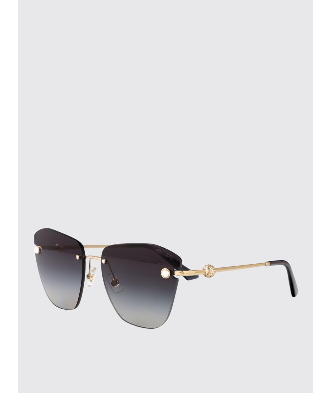 JIMMY CHOO Золотые солнцезащитные очки, фото 5