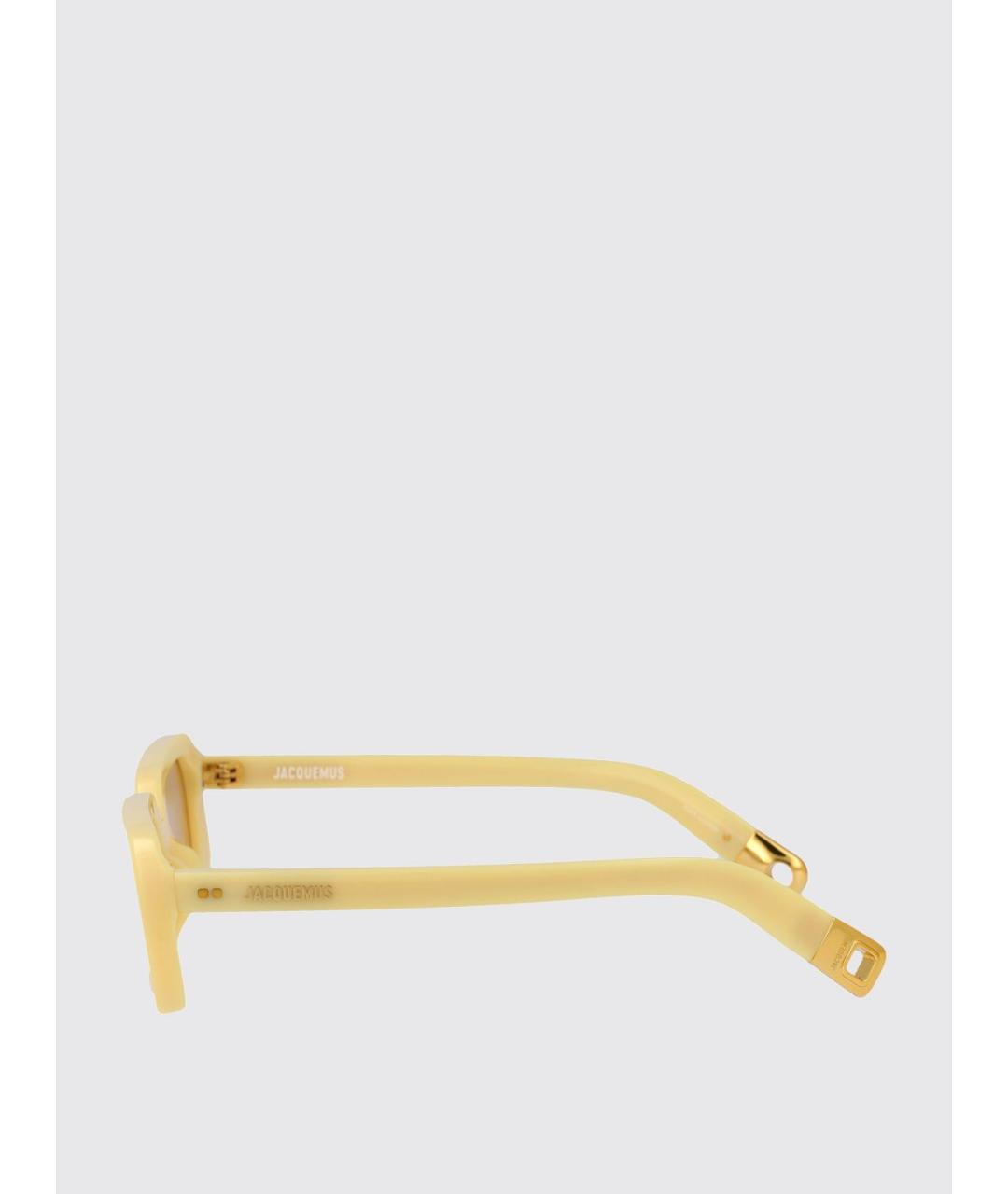 JACQUEMUS Желтые солнцезащитные очки, фото 4