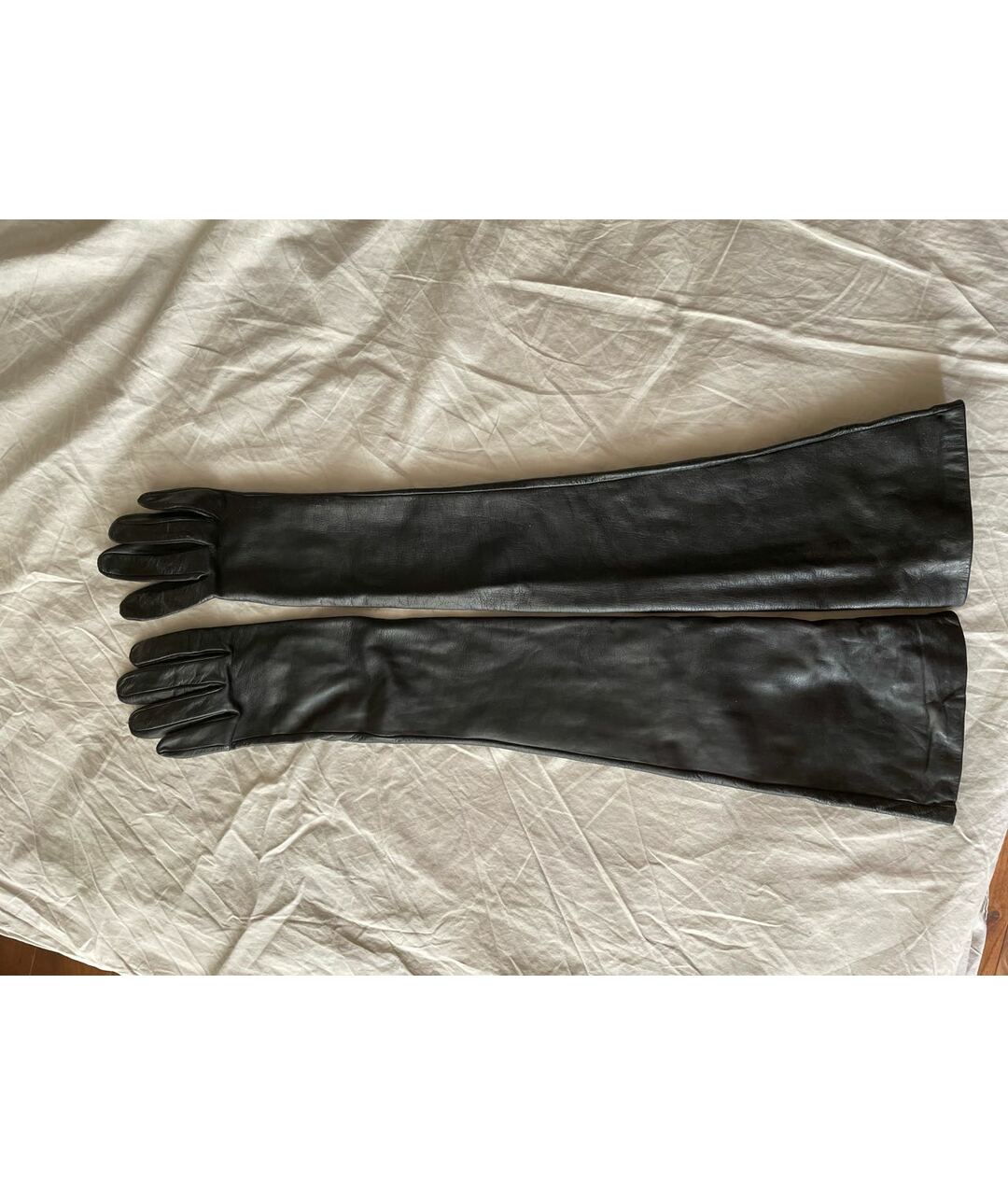 BRASCHI Черные кожаные перчатки, фото 6