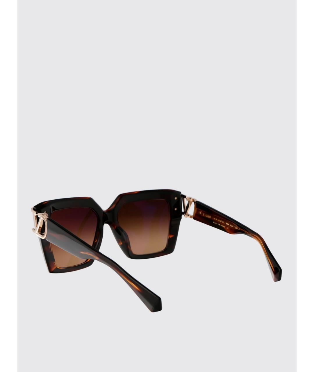 VALENTINO Коричневые солнцезащитные очки, фото 4