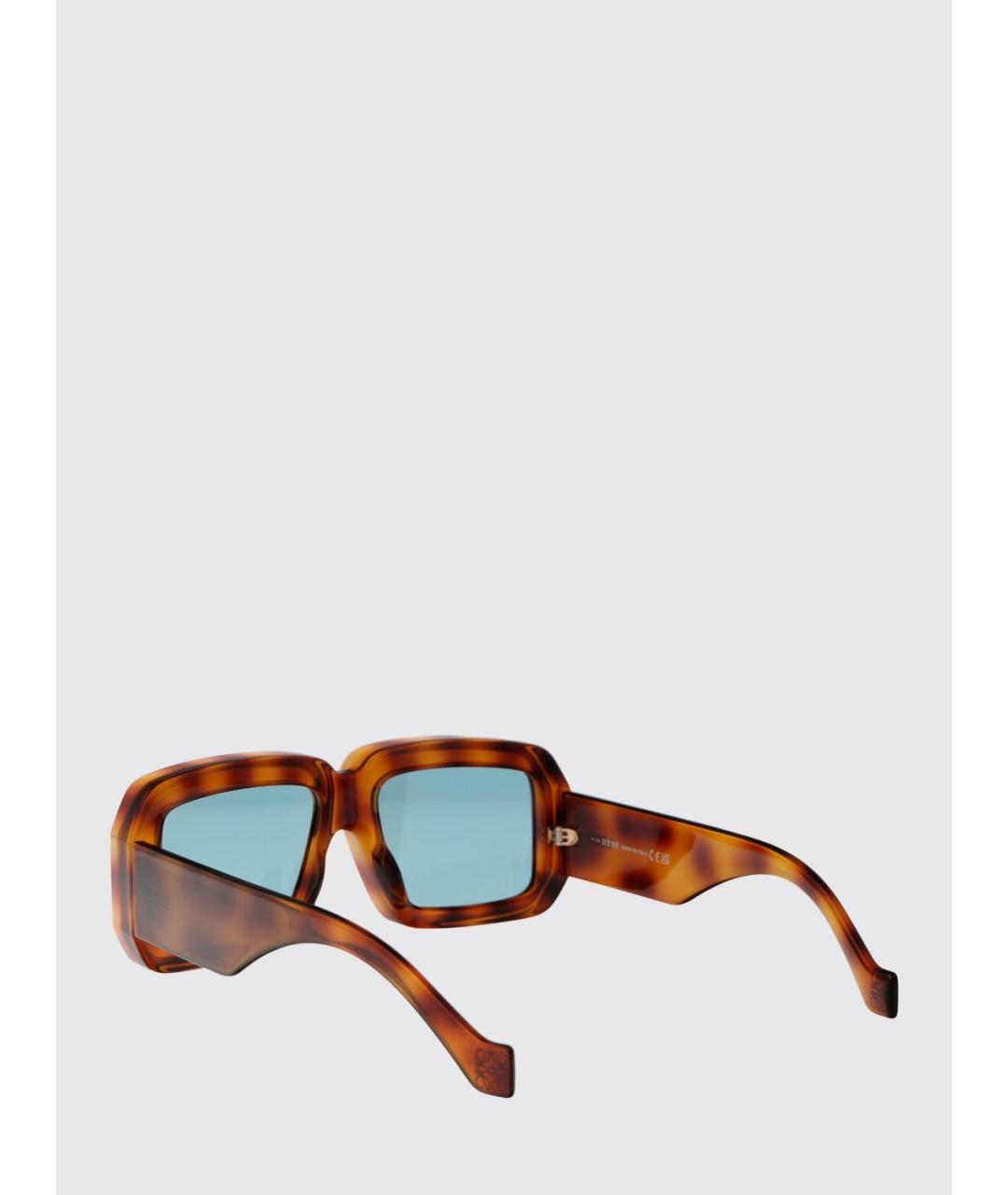 LOEWE Коричневые солнцезащитные очки, фото 3