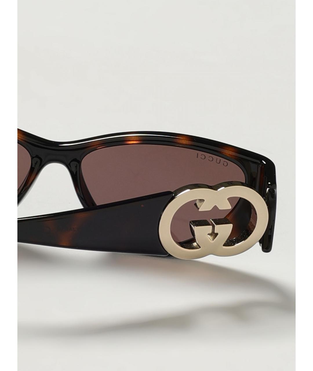 GUCCI Бежевые солнцезащитные очки, фото 4