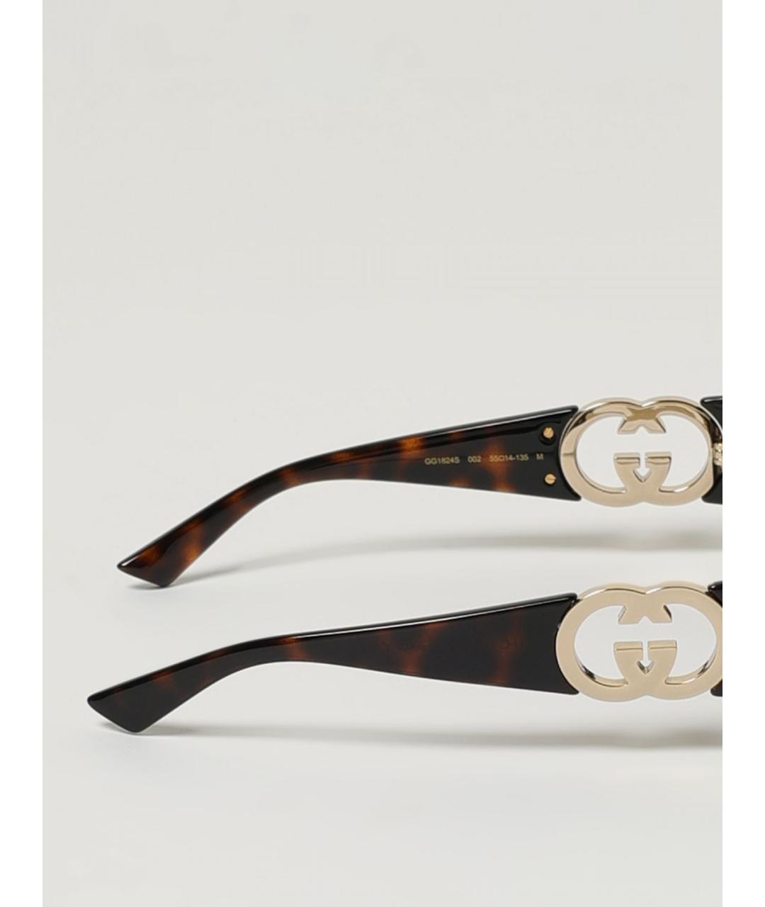 GUCCI Бежевые солнцезащитные очки, фото 3