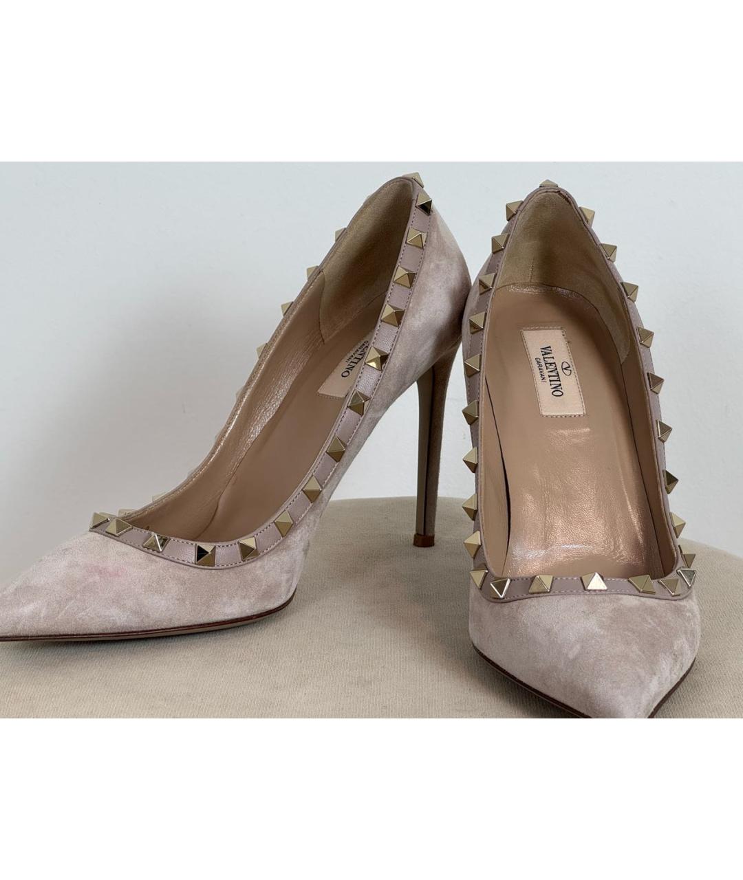 VALENTINO Розовые замшевые туфли, фото 6