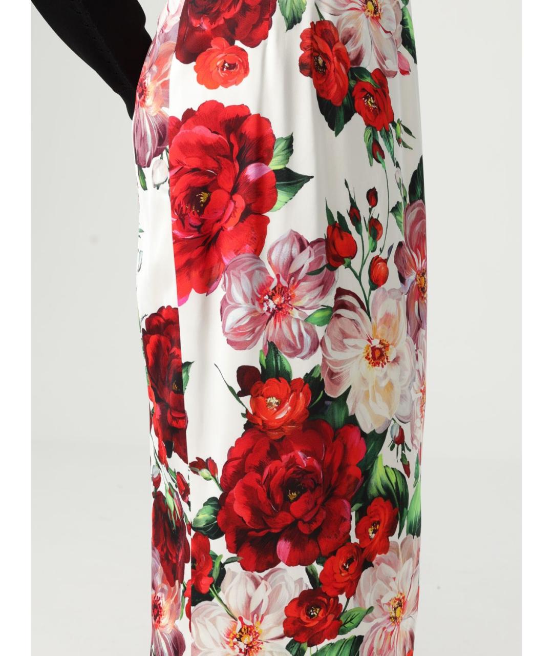 DOLCE&GABBANA Мульти вискозная юбка миди, фото 6
