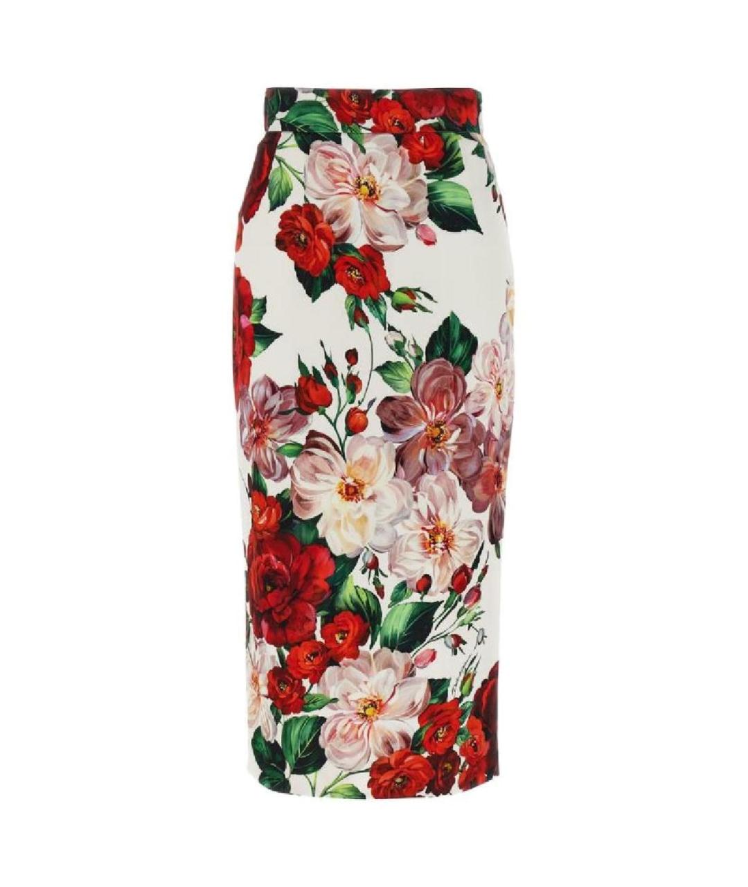 DOLCE&GABBANA Мульти вискозная юбка миди, фото 1
