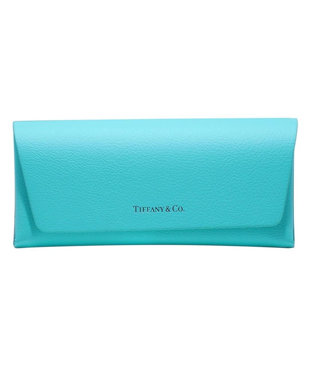 TIFFANY&CO Бирюзовые пластиковые солнцезащитные очки, фото 4