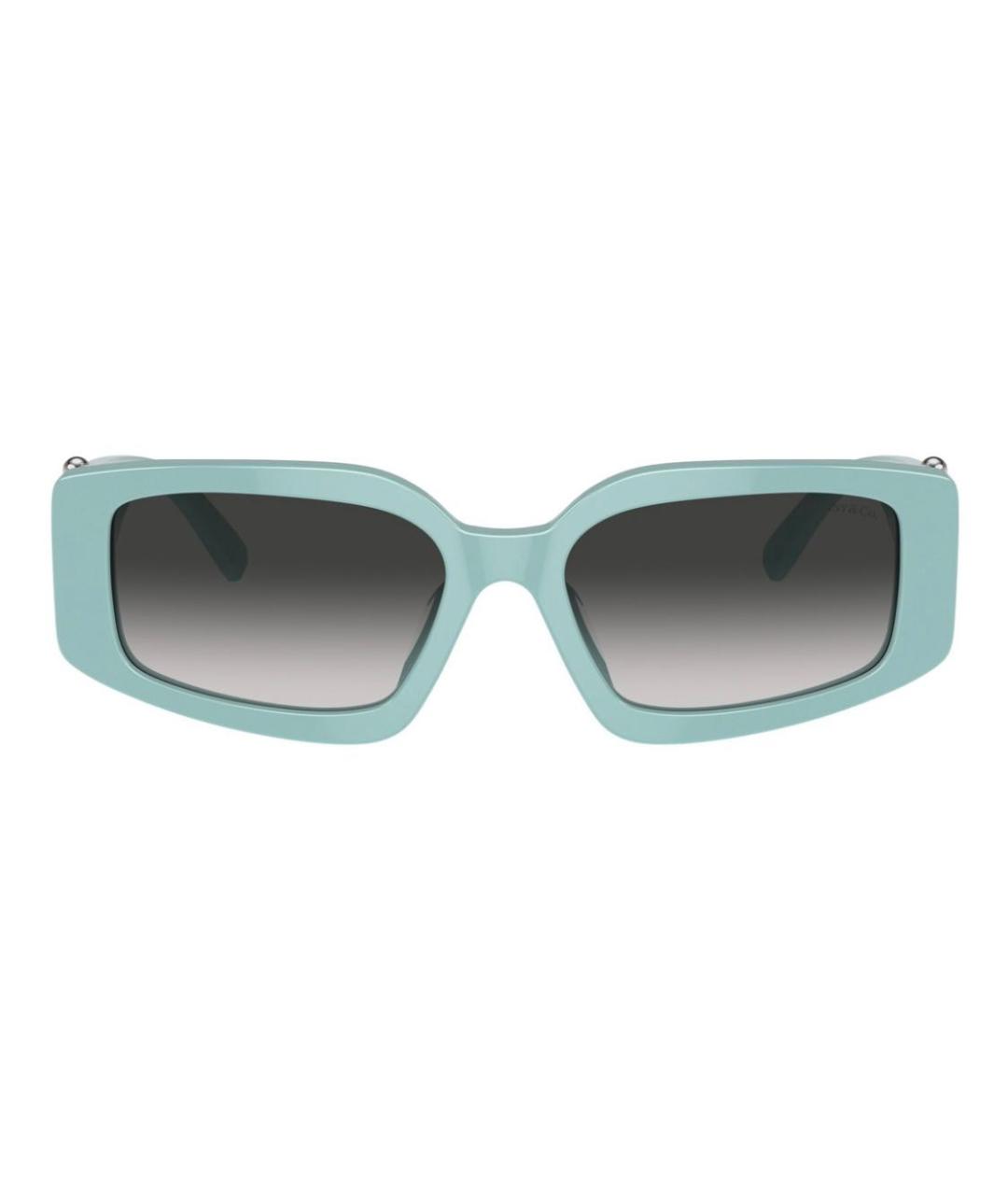 TIFFANY&CO Бирюзовые пластиковые солнцезащитные очки, фото 2