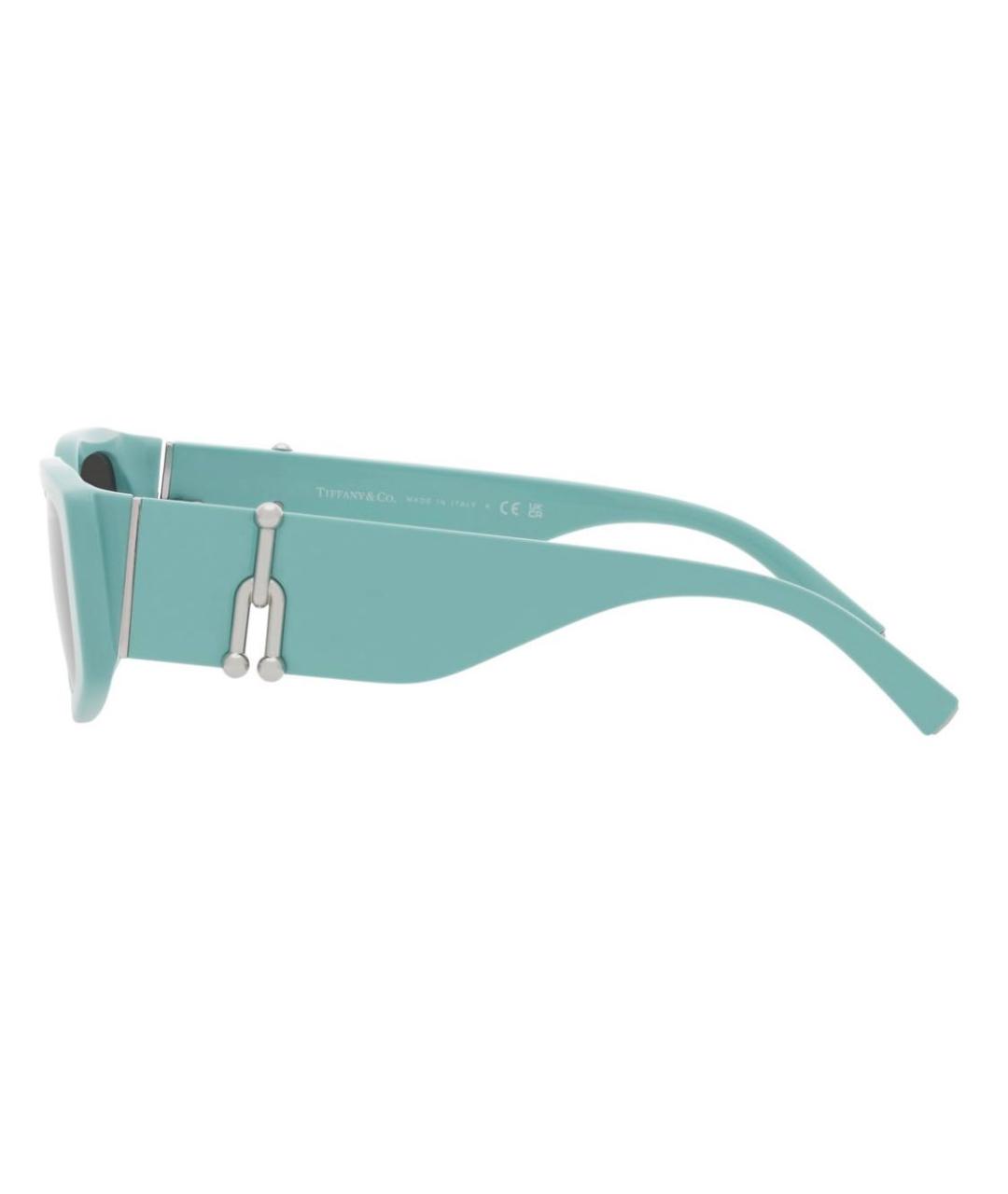 TIFFANY&CO Бирюзовые пластиковые солнцезащитные очки, фото 3