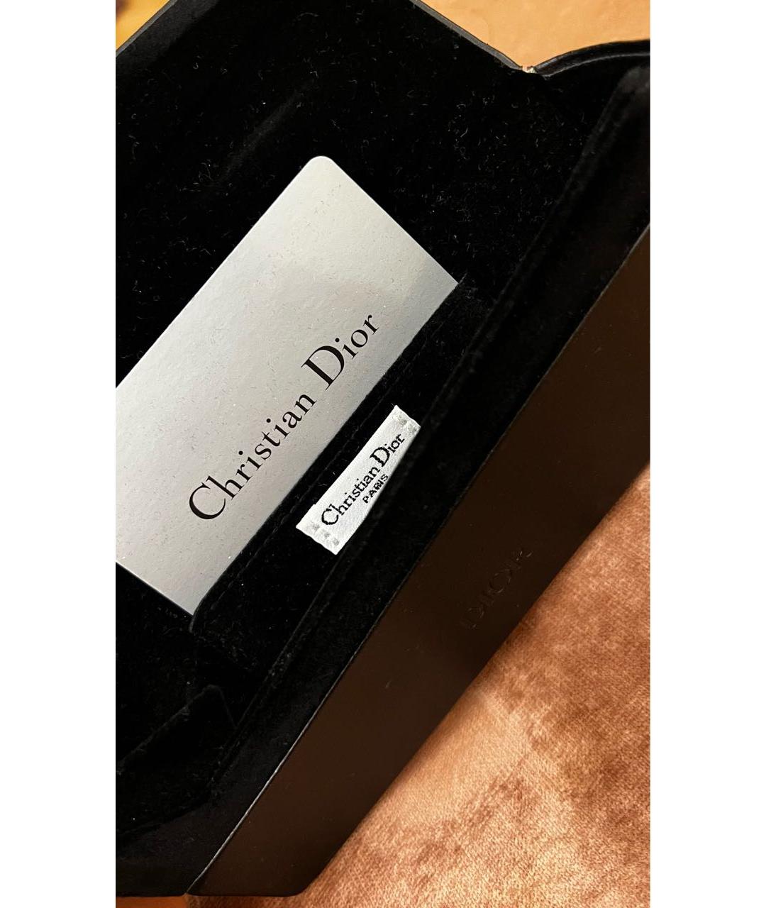 CHRISTIAN DIOR Золотые металлические солнцезащитные очки, фото 8