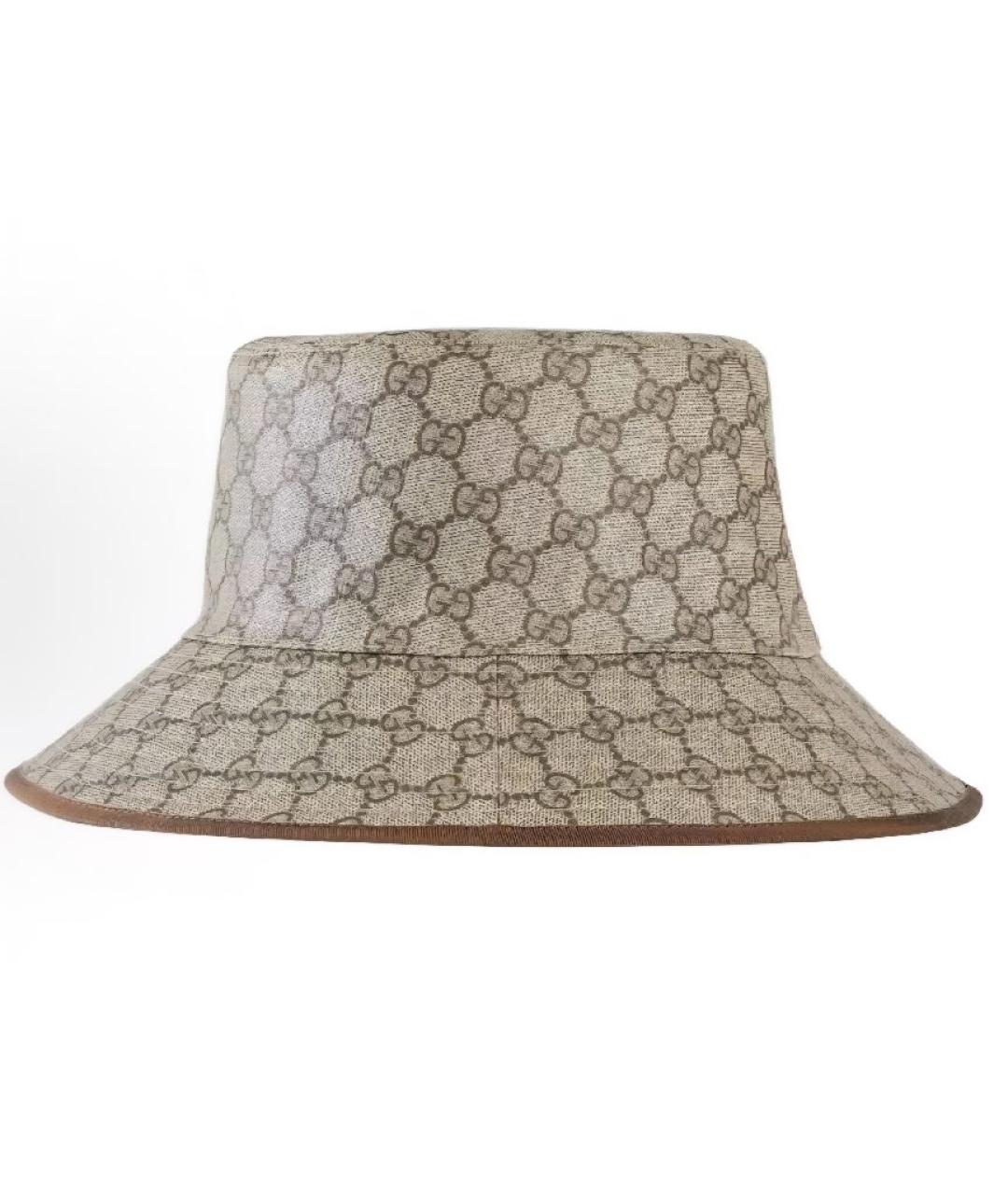 GUCCI Бежевая шляпа, фото 2