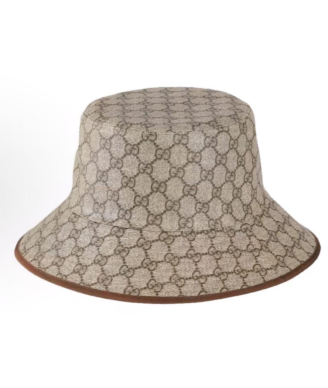 GUCCI Бежевая шляпа, фото 4