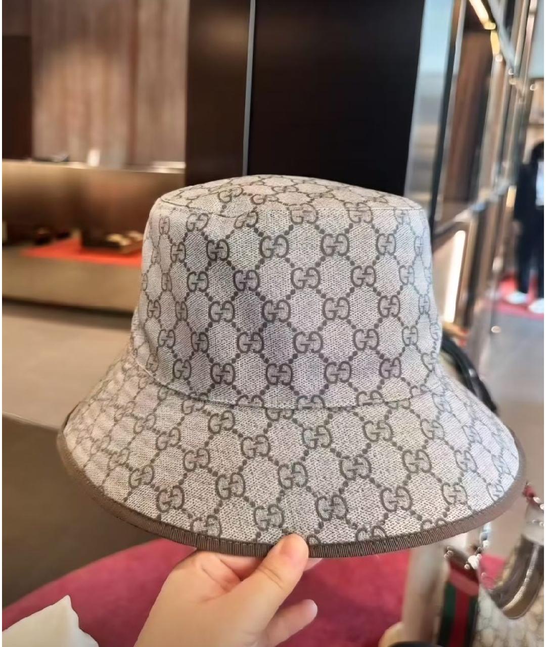 GUCCI Бежевая шляпа, фото 3
