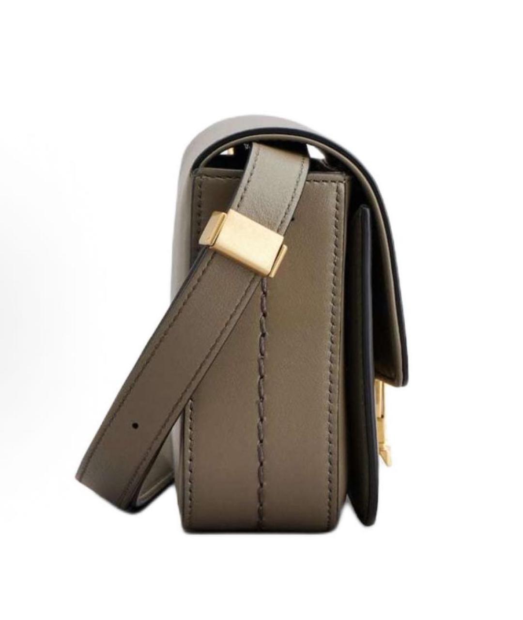 TOD'S Бежевая кожаная сумка через плечо, фото 3