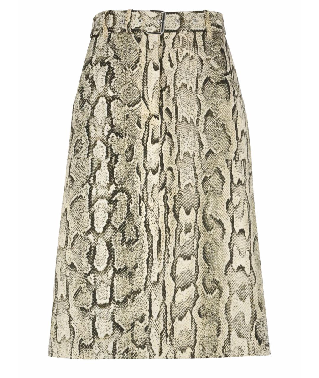 DRIES VAN NOTEN Бежевая юбка миди, фото 1
