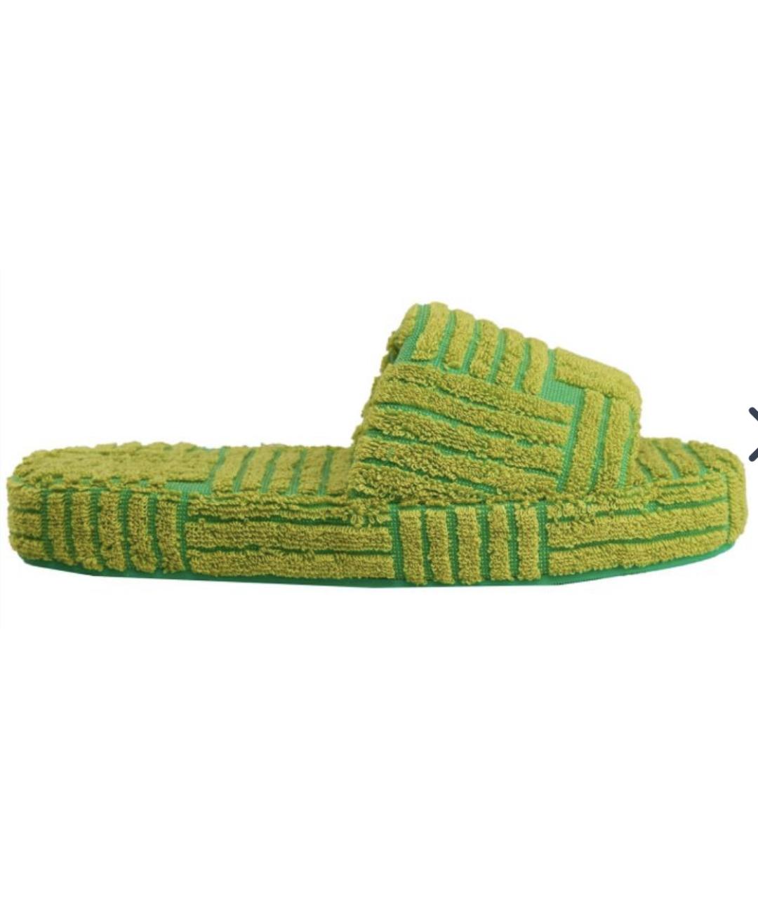 BOTTEGA VENETA Зеленые шлепанцы, фото 6