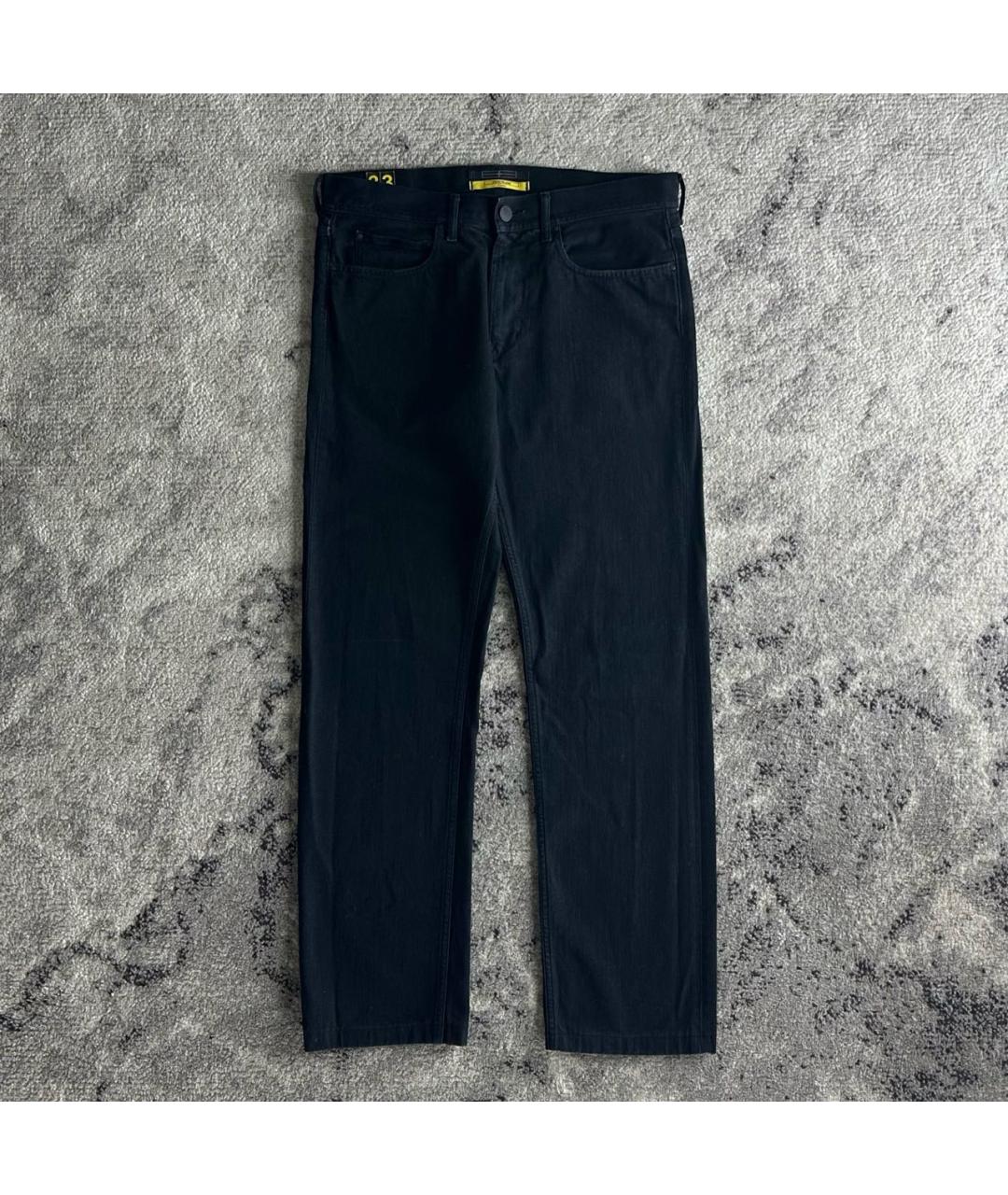 STONE ISLAND Черные хлопковые прямые джинсы, фото 8