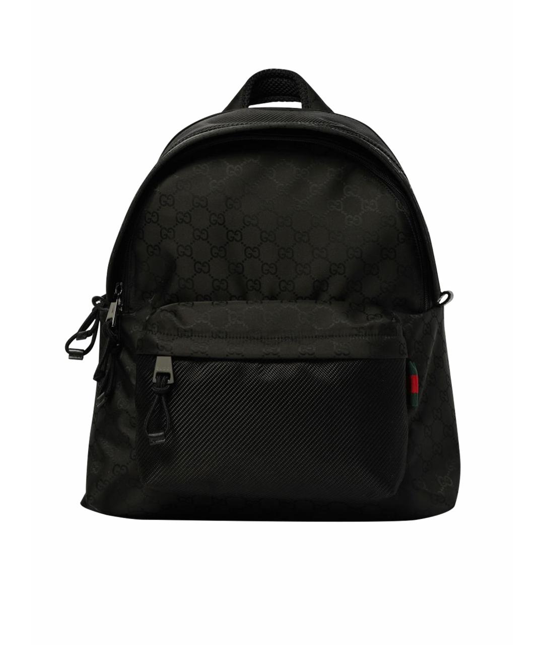GUCCI Черный тканевый рюкзак, фото 1