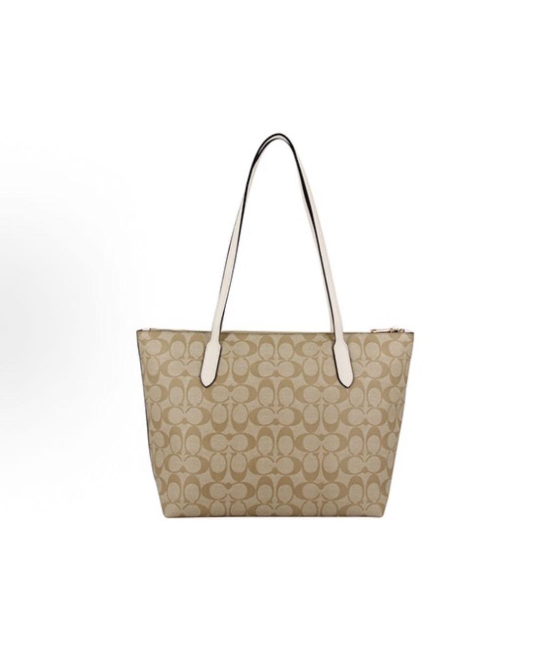 COACH Бежевая сумка тоут, фото 2