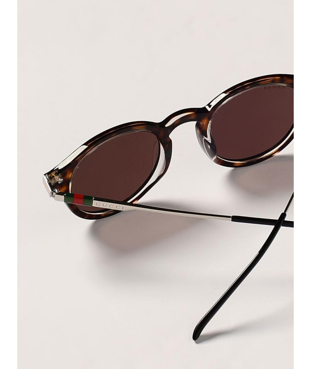 GUCCI Коричневые солнцезащитные очки, фото 5