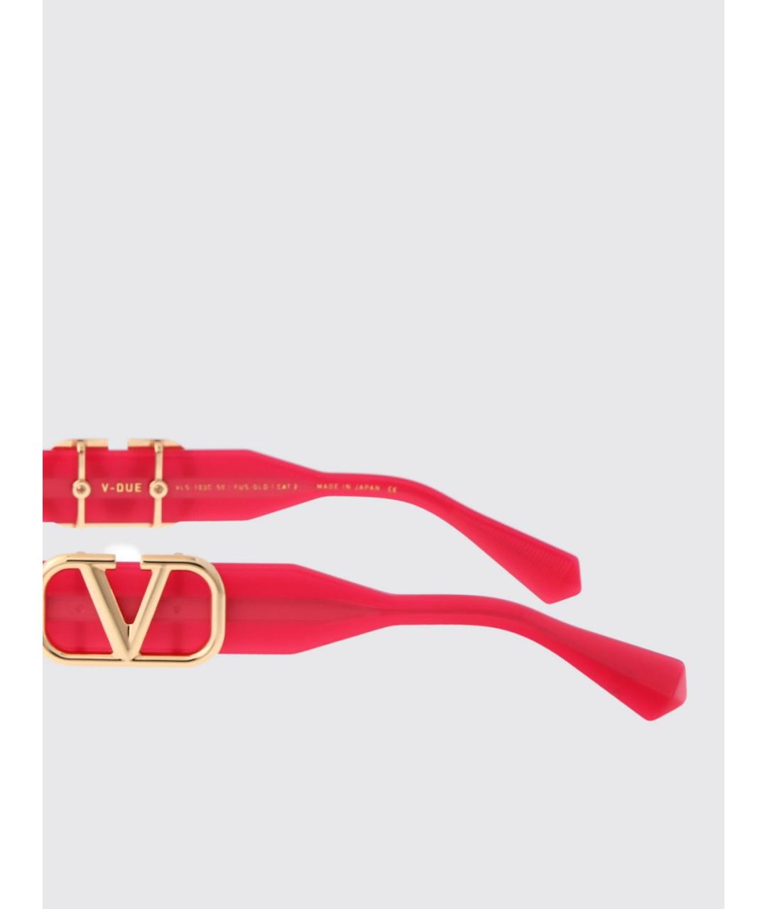VALENTINO Розовые солнцезащитные очки, фото 3