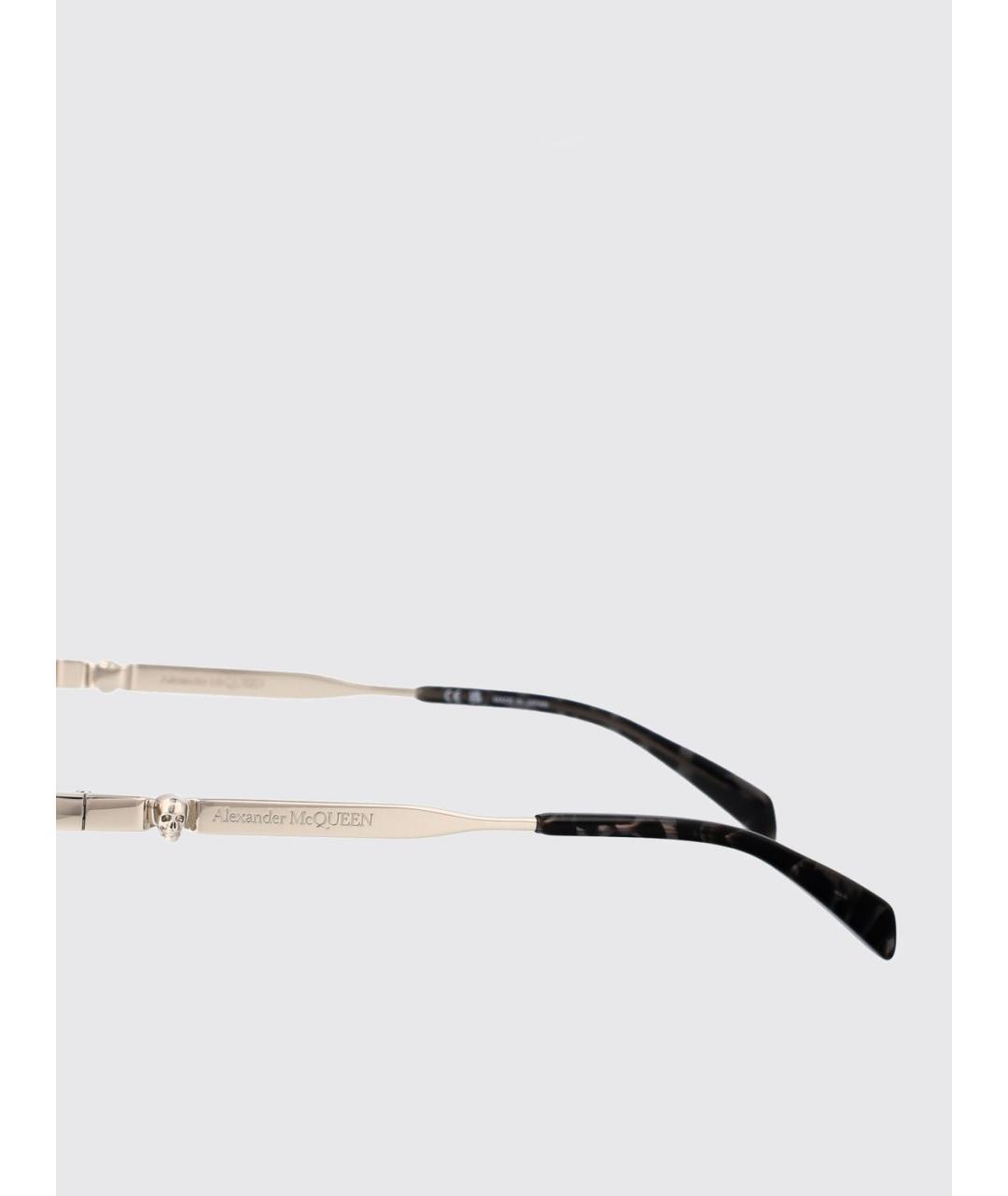 ALEXANDER MCQUEEN Серебряные солнцезащитные очки, фото 4