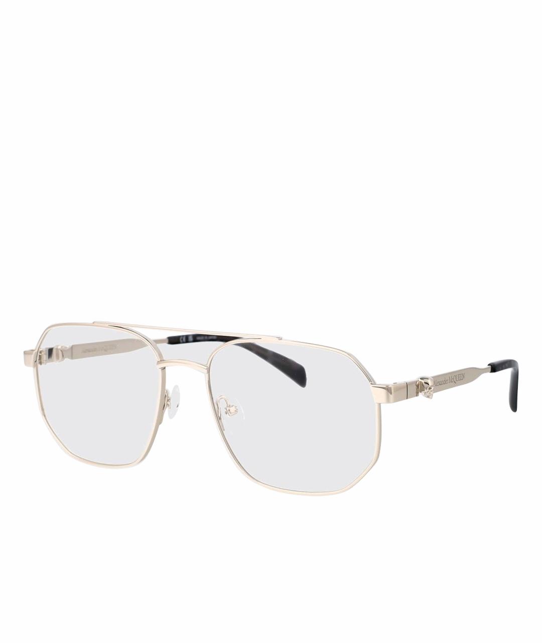 ALEXANDER MCQUEEN Серебряные солнцезащитные очки, фото 1