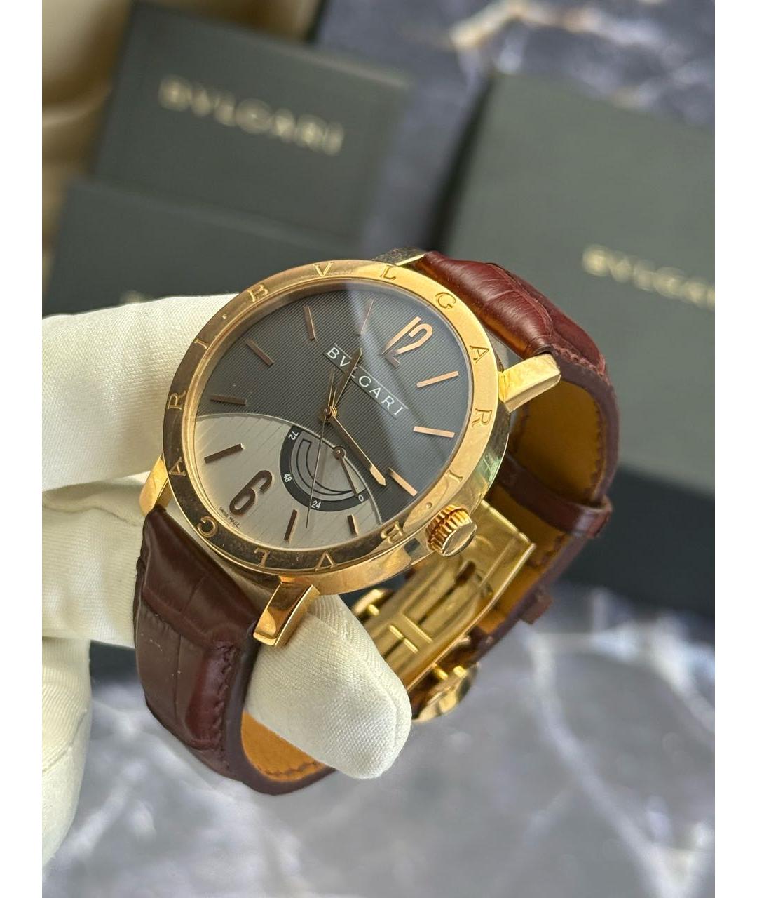 BVLGARI Часы из розового золота, фото 4