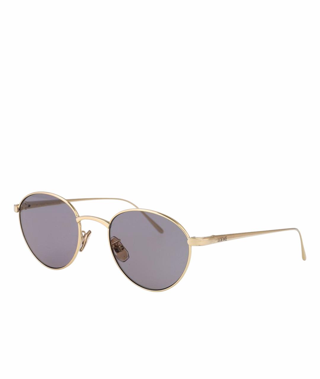 LOEWE Золотые солнцезащитные очки, фото 1