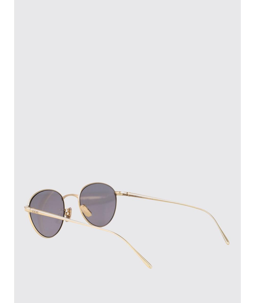 LOEWE Золотые солнцезащитные очки, фото 3
