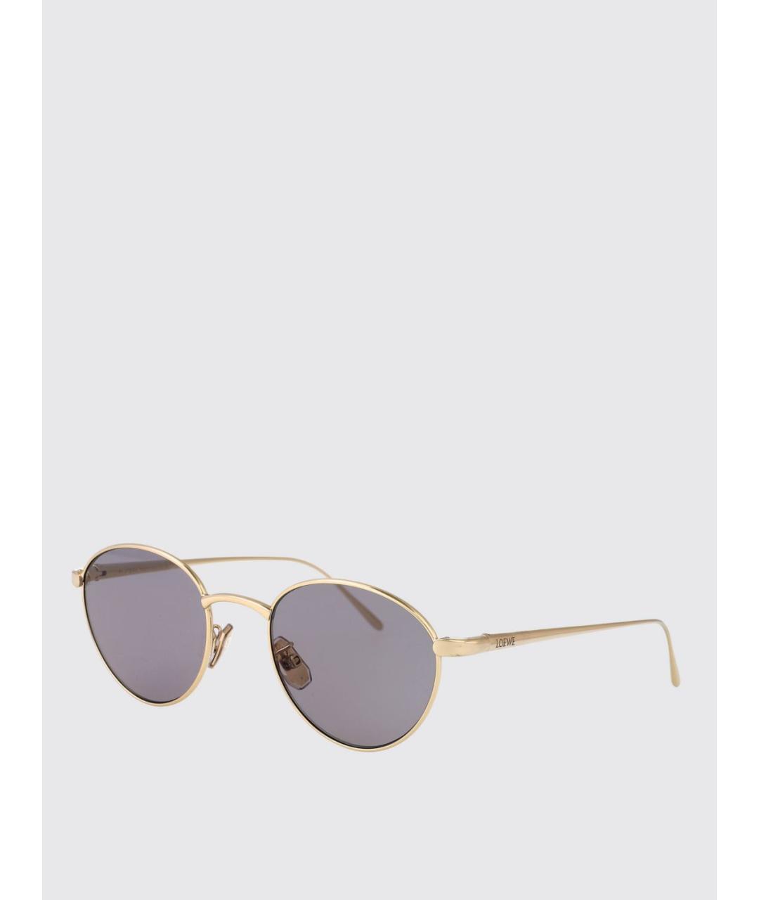 LOEWE Золотые солнцезащитные очки, фото 5