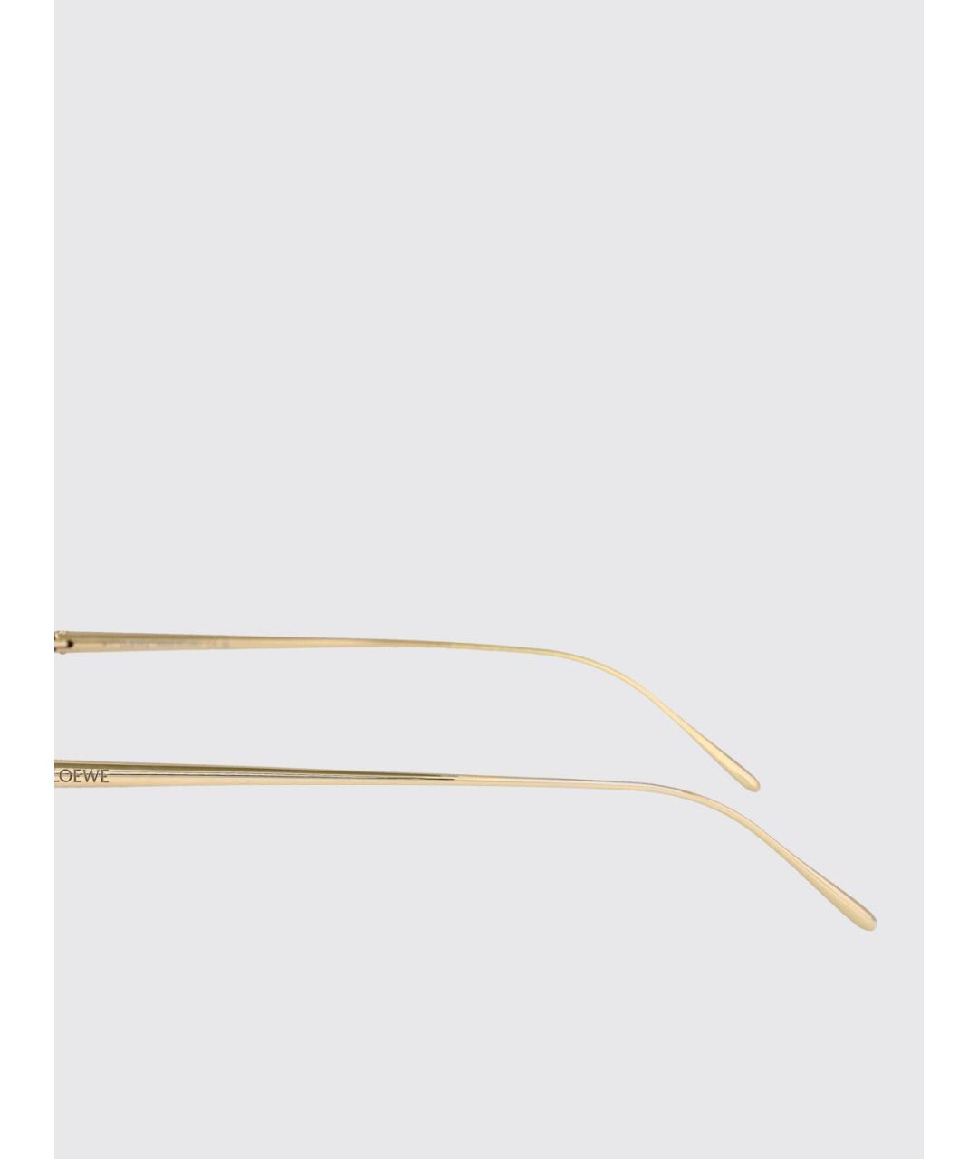 LOEWE Золотые солнцезащитные очки, фото 4