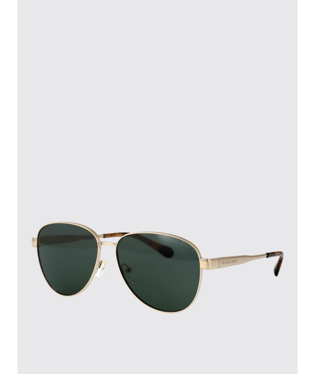 MICHAEL KORS Золотые солнцезащитные очки, фото 5