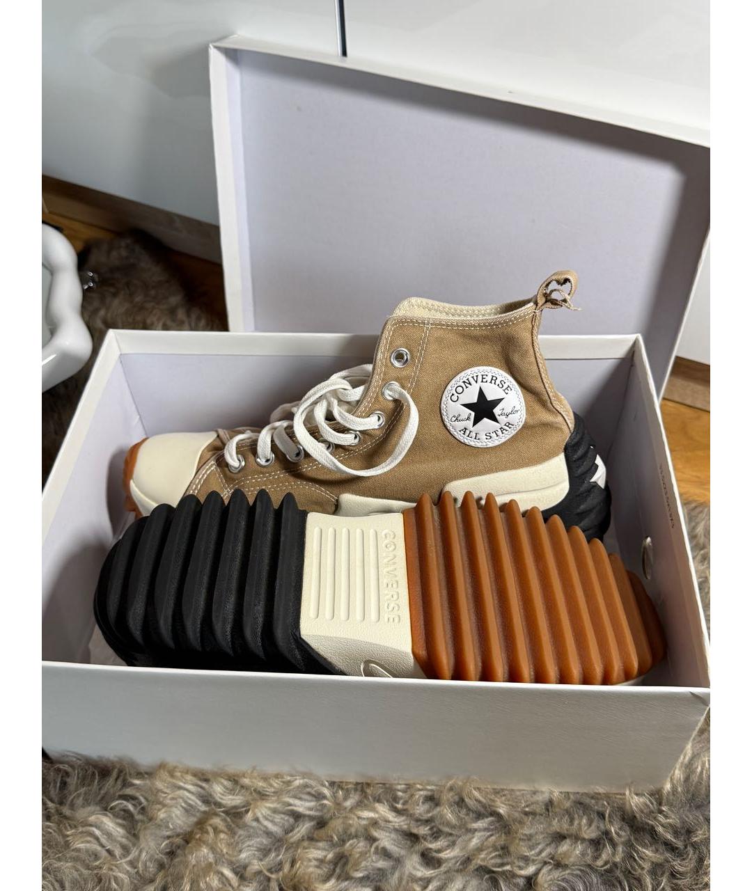 CONVERSE Коричневые текстильные кеды, фото 5